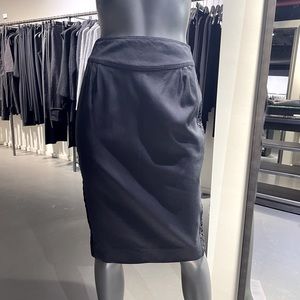 Catherine Malandrino black cotton pencil skirt